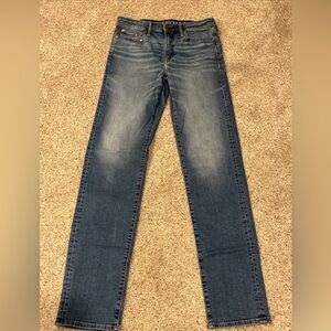 American Eagle Outfitters Men's Faded Blue Straight Jeans 30x36